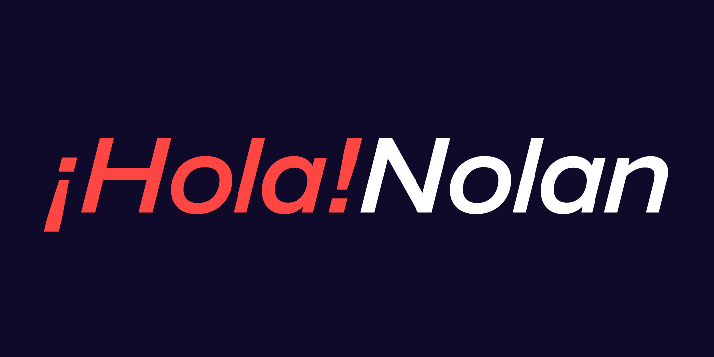 Beispiel einer Nolan Extra Bold-Schriftart